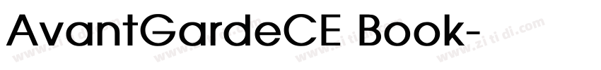 AvantGardeCE Book字体转换